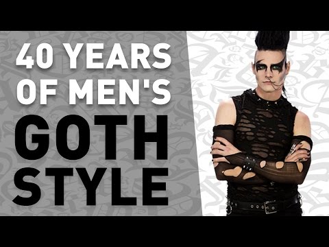 40 Years of Men&#039;s Goth Style (in under 5 minutes)